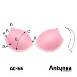 Bra cups AC-55 push-up Bra cups AC-55 push-up