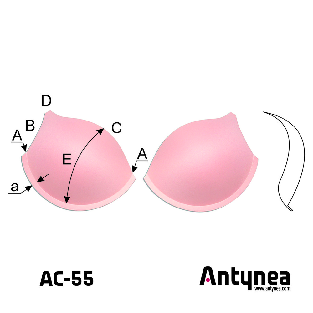 Bra cups AC-55 push-up Bra cups AC-55 push-up