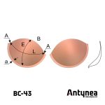 Bra cups BС-43 push-up Bra cups BС-43 push-up