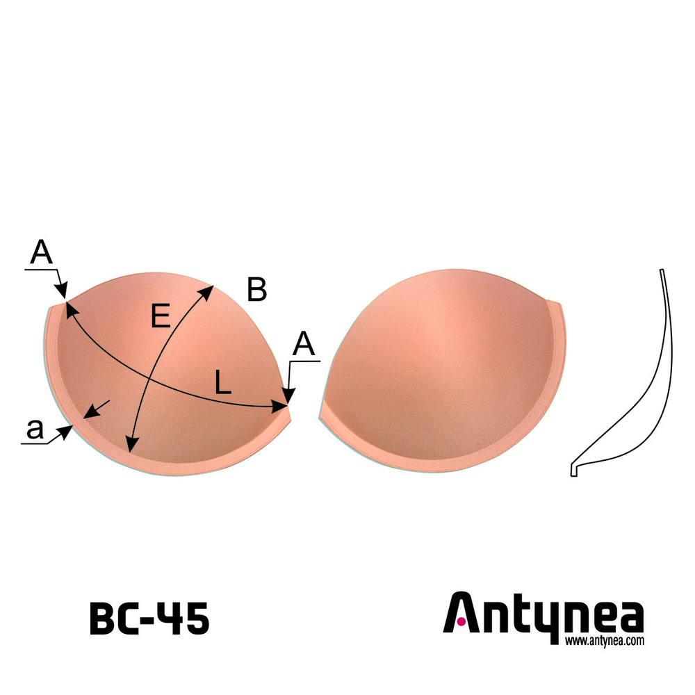 Bra cups BС-45 push-up Bra cups BС-45 push-up