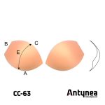 Bra cups CC-63 push-up